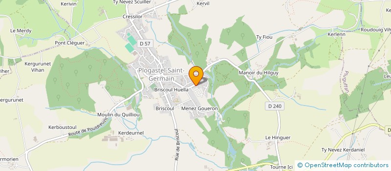 localisation de l'entreprise MADAME MARIE HERVE  PLOGASTEL-SAINT-GERMAIN