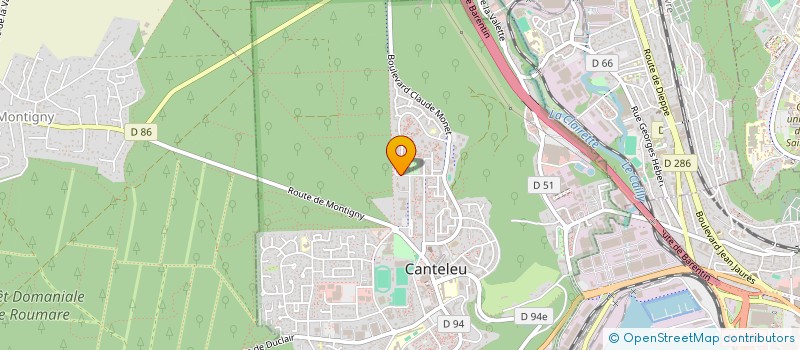 localisation de l'entreprise MADAME MARIE HERVE  CANTELEU