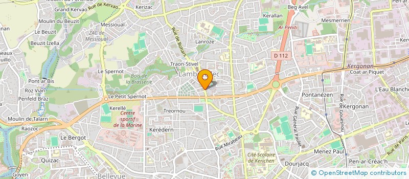 localisation de l'entreprise MADAME MARIE HERVEOU à BREST