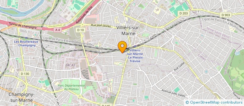 localisation de l'entreprise MADAME MARIE HERVIER  VILLIERS-SUR-MARNE