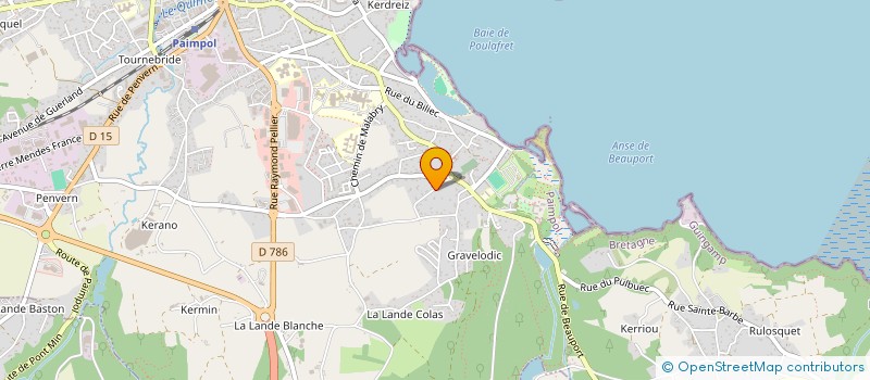 localisation de l'entreprise MADAME MARIE HEUDES  PAIMPOL