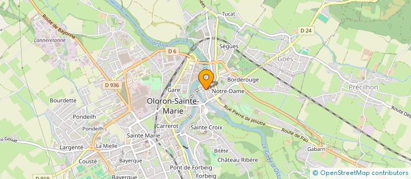 localisation de l'entreprise MADAME MARIE HEUGAS  OLORON-SAINTE-MARIE