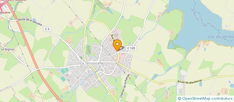 localisation de l'entreprise MADAME MARIE HILLAIREAU  LA TESSOUALLE