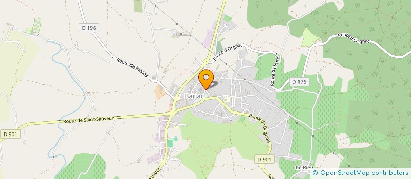 localisation de l'entreprise MADAME MARIE HILLARTIN  BARJAC