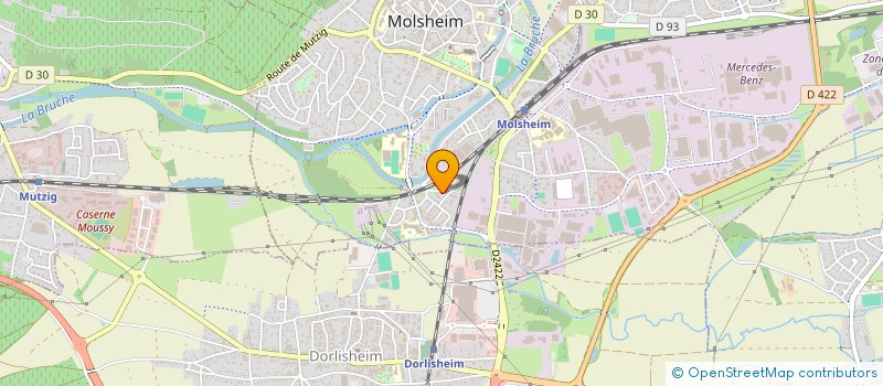 localisation de l'entreprise MADAME MARIE HILLBRAND  MOLSHEIM