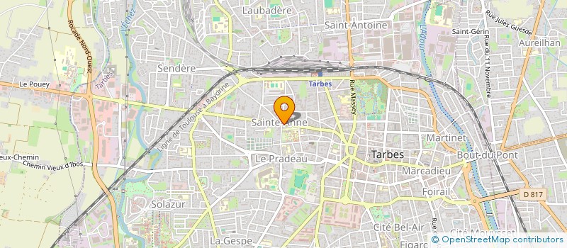 localisation de l'entreprise MADAME MARIE HILLOTTE  TARBES