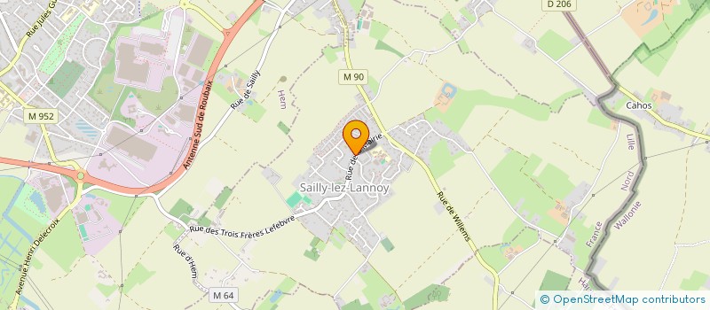 localisation de l'entreprise MADAME MARIE HINNEMAN  SAILLY-LEZ-LANNOY