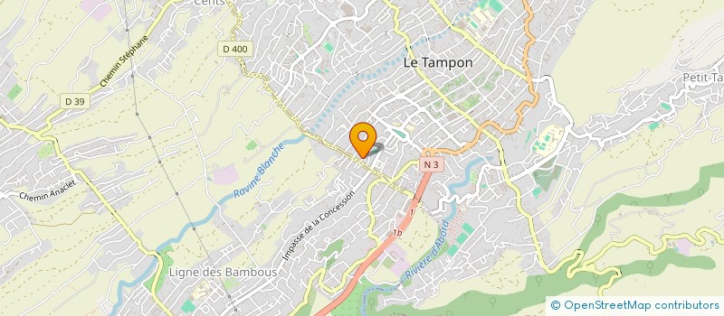 localisation de l'entreprise MADAME MARIE HOARAU  LE TAMPON