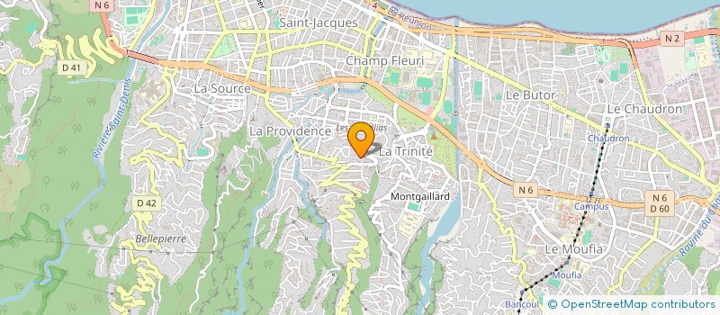 localisation de l'entreprise MADAME MARIE HOARAU  SAINT-DENIS