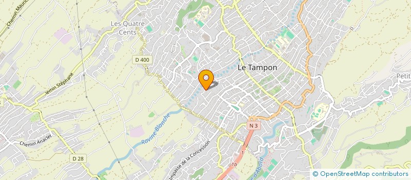 localisation de l'entreprise MADAME MARIE HOARAU  LE TAMPON