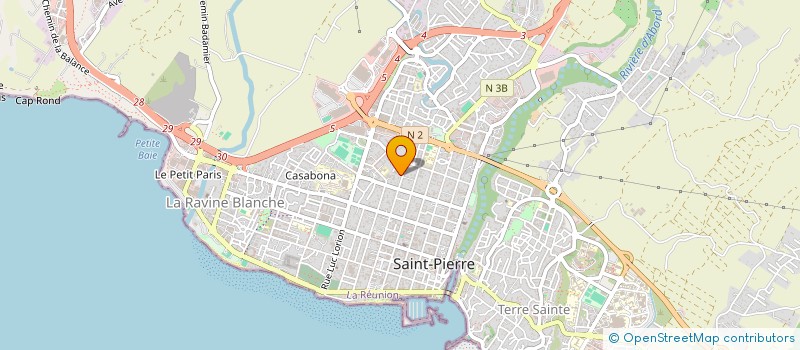 localisation de l'entreprise MADAME MARIE HOAREAU à SAINT-PIERRE