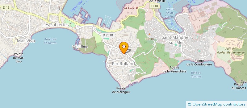 localisation de l'entreprise MADAME MARIE HOLDRINET à SAINT-MANDRIER-SUR-MER