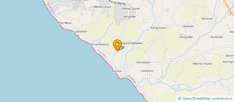 localisation de l'entreprise MADAME MARIE HOLLENBROCK  PLOZEVET