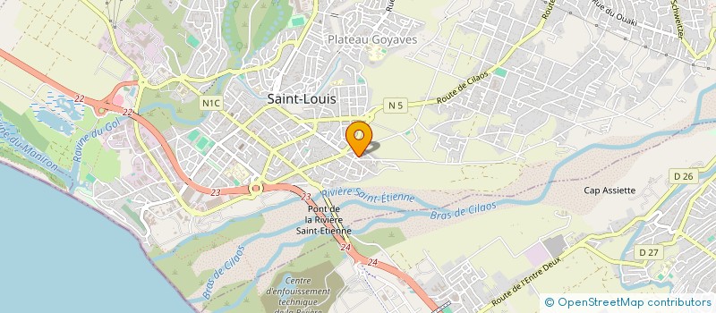 localisation de l'entreprise MADAME MARIE HONORINE  SAINT-LOUIS