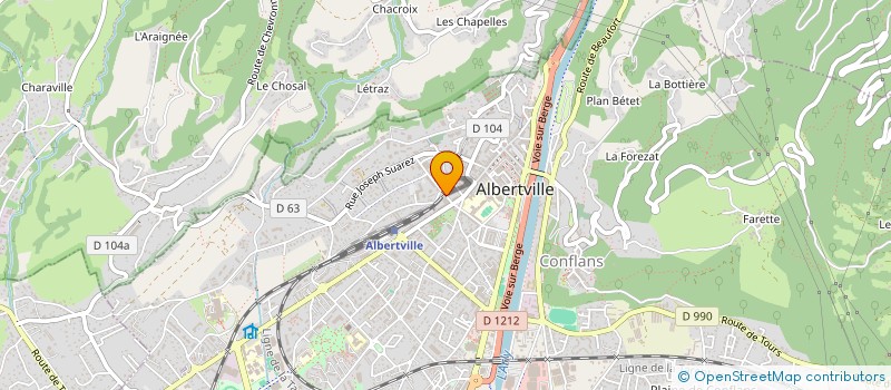 localisation de l'entreprise MADAME MARIE HORCHOLLE à ALBERTVILLE