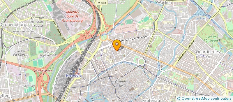 localisation de l'entreprise MADAME MARIE HORVAIS  STRASBOURG