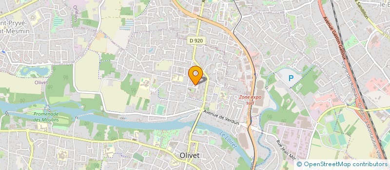 localisation de l'entreprise MADAME MARIE HOUDAILLE à OLIVET