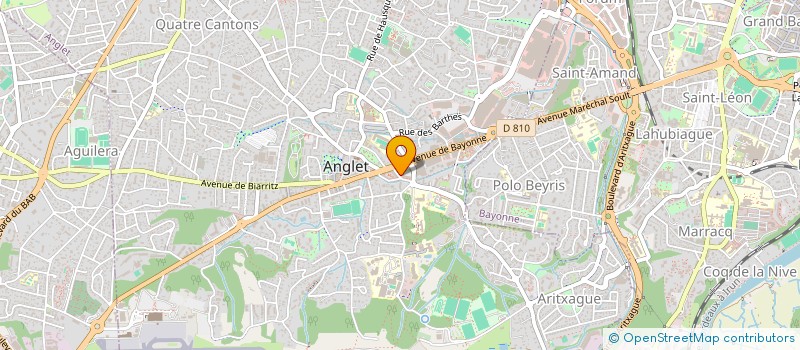 localisation de l'entreprise MADAME MARIE HOURCADE à ANGLET