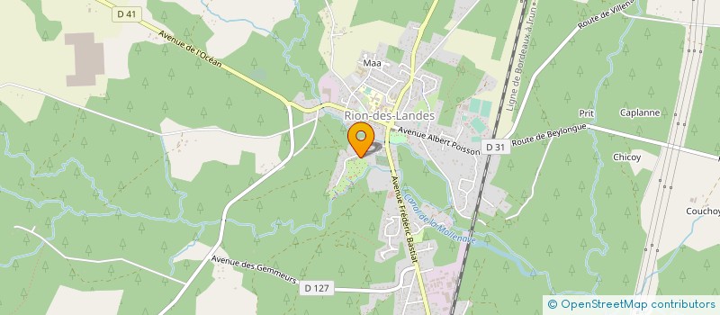 localisation de l'entreprise MADAME MARIE HOURCADE  RION-DES-LANDES