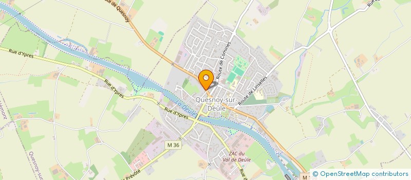 localisation de l'entreprise MADAME MARIE HOUSAY à QUESNOY-SUR-DEULE