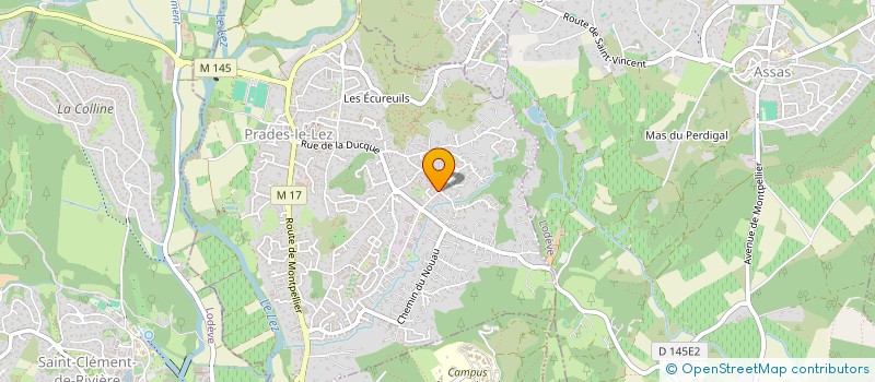 localisation de l'entreprise MADAME MARIE HUBERT à PRADES-LE-LEZ