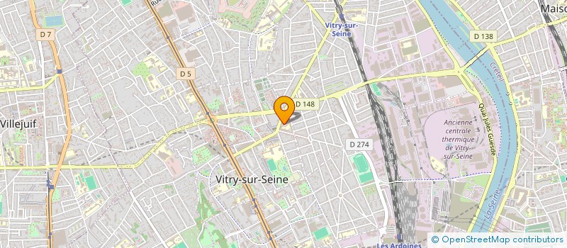 localisation de l'entreprise MADAME MARIE HUDELOT  VITRY-SUR-SEINE