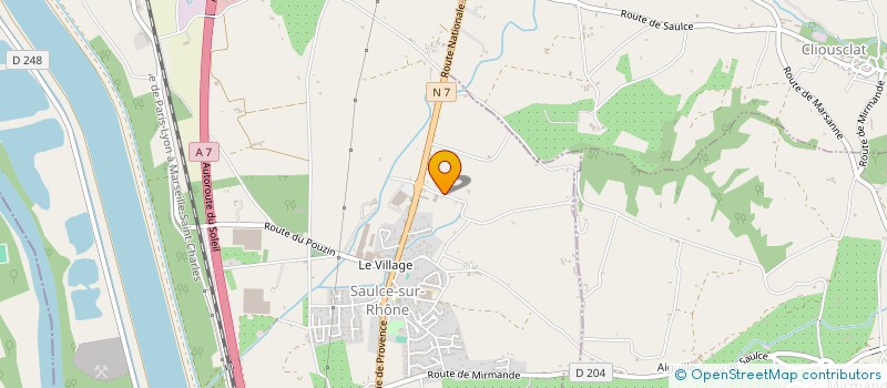 localisation de l'entreprise MADAME MARIE HUE  SAULCE-SUR-RHONE