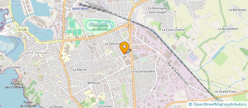 localisation de l'entreprise MADAME MARIE HUET  SAINT-MALO