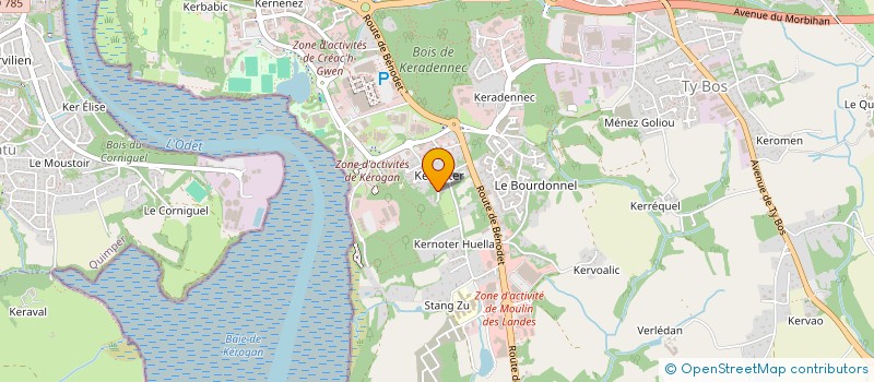 localisation de l'entreprise MADAME MARIE HUGUEN à QUIMPER