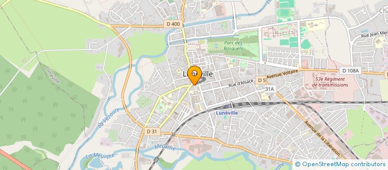 localisation de l'entreprise MADAME MARIE HUGUENOT  LUNEVILLE