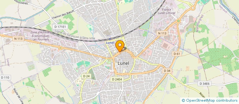 localisation de l'entreprise MADAME MARIE HUGUET à LUNEL