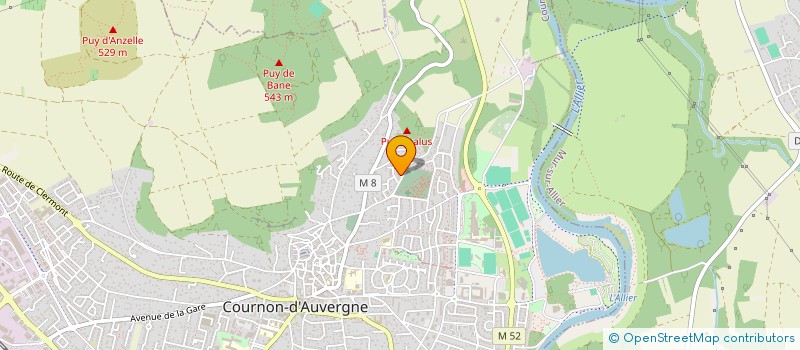 localisation de l'entreprise MADAME MARIE HUGUET  COURNON-D'AUVERGNE