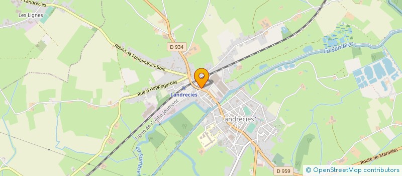 localisation de l'entreprise MADAME MARIE HULIN à LANDRECIES