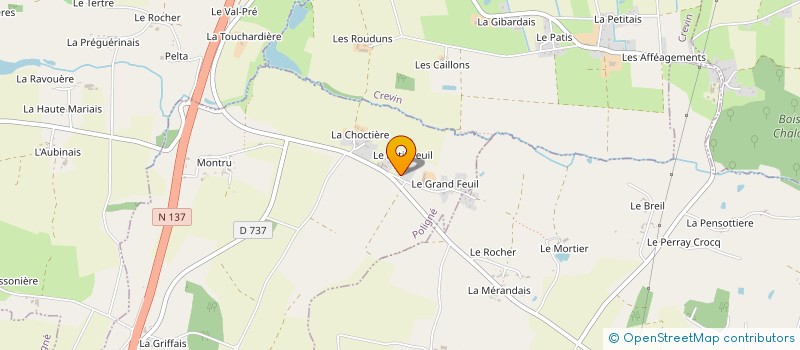 localisation de l'entreprise MADAME MARIE HUREL à POLIGNE