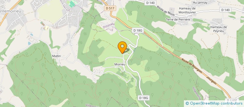 localisation de l'entreprise MADAME MARIE HURTAULT à VILLEMOIRIEU