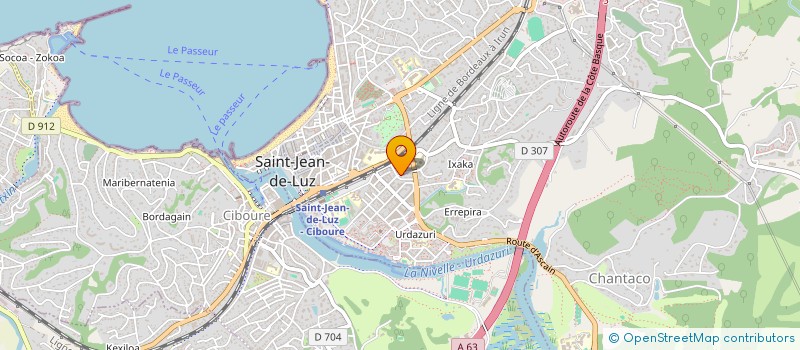 localisation de l'entreprise MADAME MARIE IRASTORZA à SAINT-JEAN-DE-LUZ