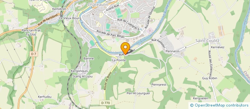 localisation de l'entreprise MADAME MARIE IRENE GUEGUENIAT  SAINT-COULITZ