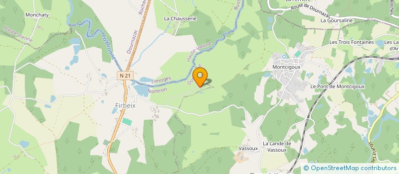 localisation de l'entreprise MADAME MARIE-IRENE MONCHATY  MIALET