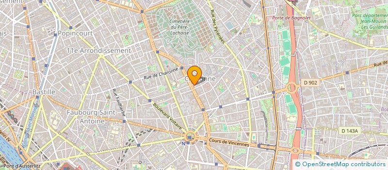 localisation de l'entreprise MADAME MARIE ISABELLE GONZALEZ  PARIS