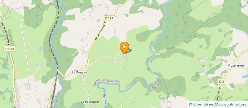 localisation de l'entreprise MADAME MARIE-J BOUCHETEIL  CONDAT-SUR-GANAVEIX