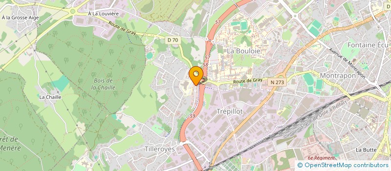 localisation de l'entreprise MADAME MARIE JACAMON à BESANCON