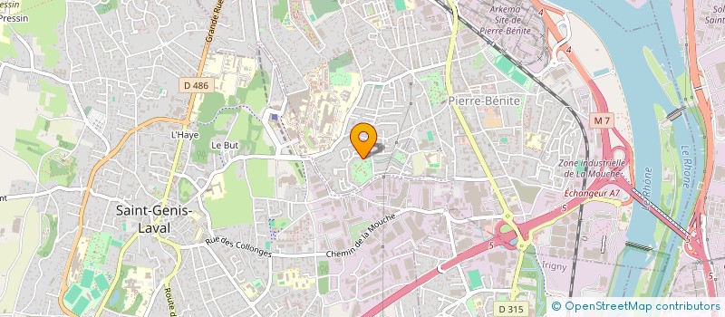 localisation de l'entreprise MADAME MARIE JACK  OULLINS-PIERRE-BENITE