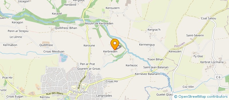 localisation de l'entreprise MADAME MARIE JACOPIN  PLOUVIEN