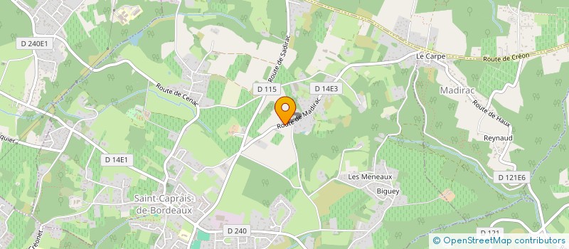 localisation de l'entreprise MADAME MARIE JACQUELINE DEXPORT  SAINT-CAPRAIS-DE-BORDEAUX