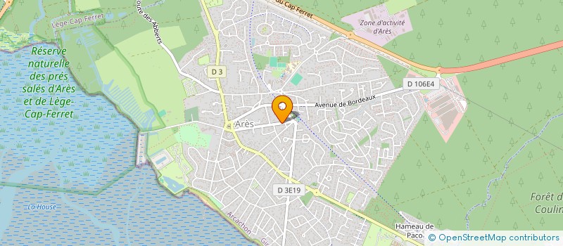 localisation de l'entreprise MADAME MARIE-JACQUELINE GALHAUD  ARES