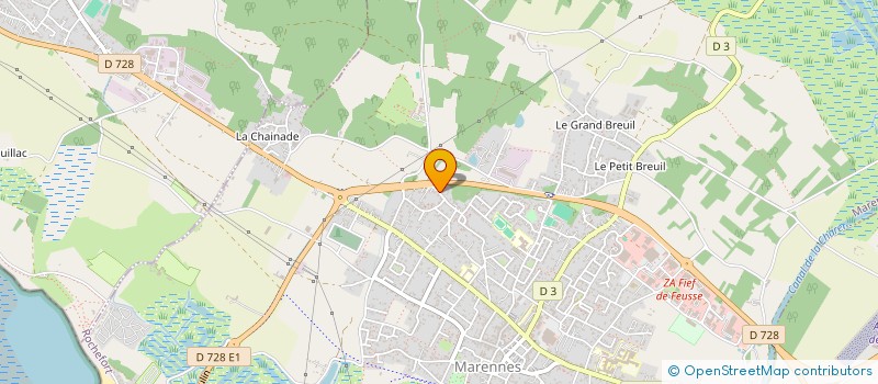 localisation de l'entreprise MADAME MARIE JACQUELINE MASSEE  MARENNES-HIERS-BROUAGE