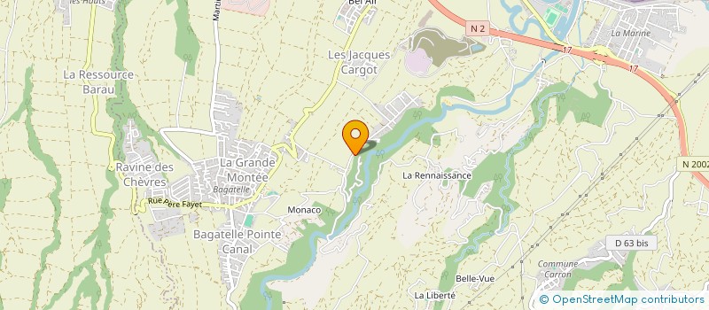 localisation de l'entreprise MADAME MARIE JACQUELINE NARAYANIN RAMAYE  SAINTE-SUZANNE