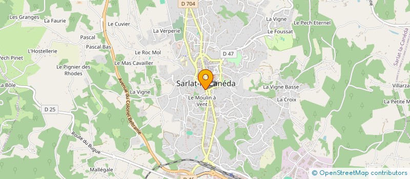 localisation de l'entreprise MADAME MARIE JACQUET  SARLAT-LA-CANEDA