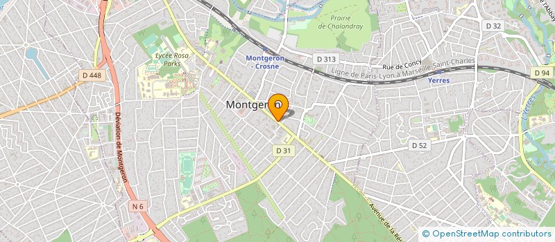 localisation de l'entreprise MADAME MARIE JACQUET à MONTGERON