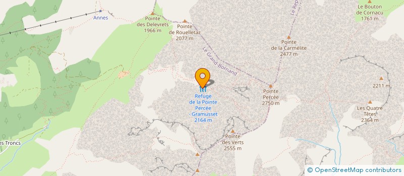 localisation de l'entreprise MADAME MARIE JACQUET  LE GRAND-BORNAND